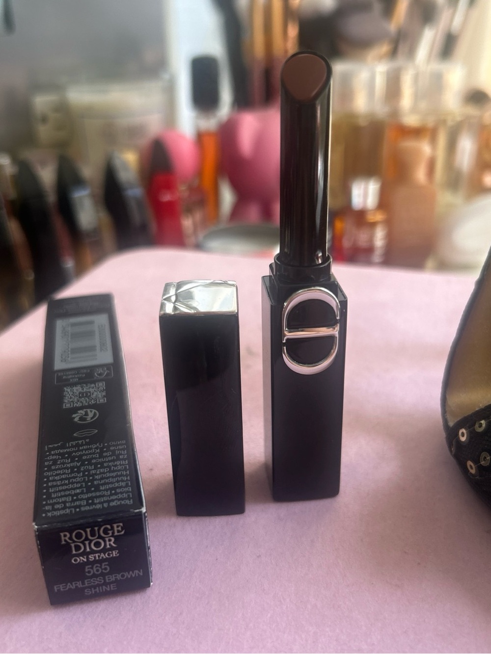 Dior Rouge Dior On Stage Shine Lipstick — Fearless Brown 565